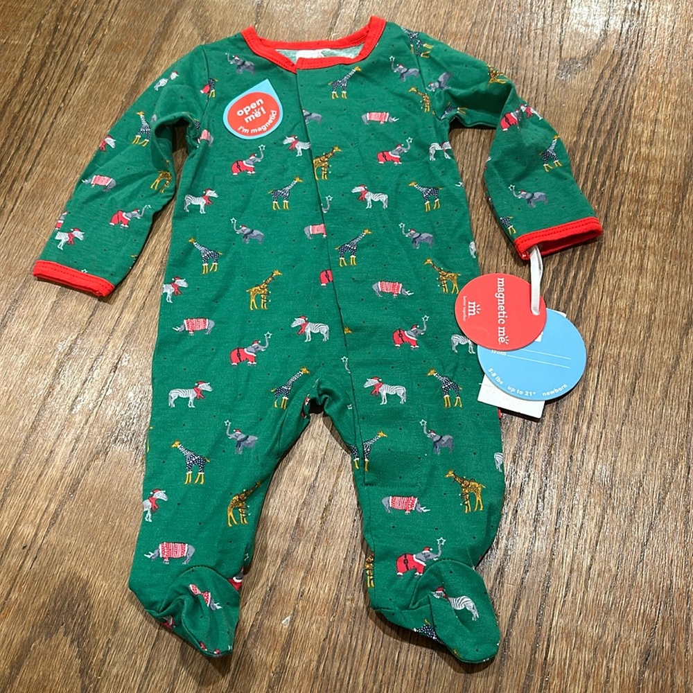 Magnetic Me Onesie Gnome Christmas Print